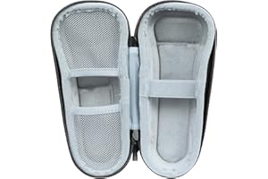 Skycase Braun Shaver Travel Organiser - Hard EVA Protective Case for Braun Series 3/3S/5/5S/7/7S/9/9S/9 Pro, Men's Grooming Kit, Compact Trimmer & Shaver Storage Pouch for Travel Accessories (Black)