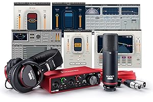 Waves Focusrite Scarlett 2i2 Studio Package (3a generazione) Interfaccia audio USB più Waves Musicisti 2 Registrazione Bundle
