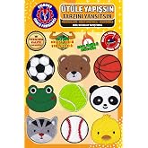&Uuml;t&uuml; ile Yapışan Arma Yama, Karışık Set-3 (9 ADET) &Uuml;t&uuml;yle Yapışan Nakış Dokuma Aplike Patch