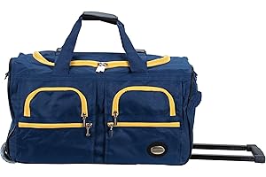Rockland Bolsa de Lona con Ruedas, Navy, Talla única, Bolsa de Lona con Ruedas