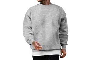 JMIERR Sweatshirt Herren Baumwolle Rundhals Hoodie Pullovers 2024 Winter Männer Soft Langarm Sweatshirts Loose Fit