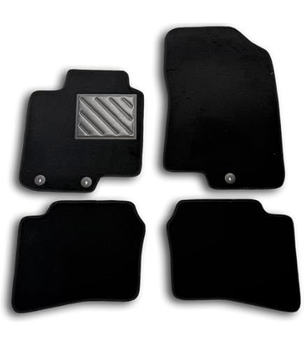 OMAC Allweather Automatten voor de auto, compatibel met Hyundai i30 II 2011-2017, 3D-pasvorm, hoge rand, rubberen matten, all-weather vloermatten, rubber, zwart, 4-delig