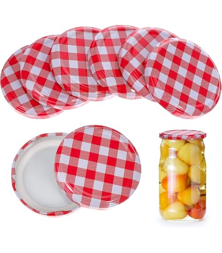 Lot De 30 Couvercles TO 70/7,3 Cm Dorés – Pour Pots à Confiture, Bocaux Conserve, Pasteurisables (Ø Ouverture 60 Mm) - 14