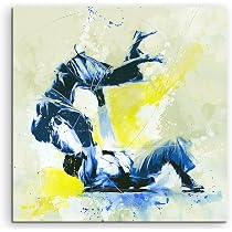Paul Sinus Tennis IV Leinwandbild – 60x60 Cm, Aquarell-Style, Fertig Aufgespannt – Sport-Kunst Für Wohnzimmer, Büro & Mehr