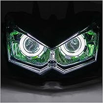 Faro Anteriore Per Kawasaki Z1000 E Z750 - Lampada Moto XMT-MOTO Per Modelli 2007-2010