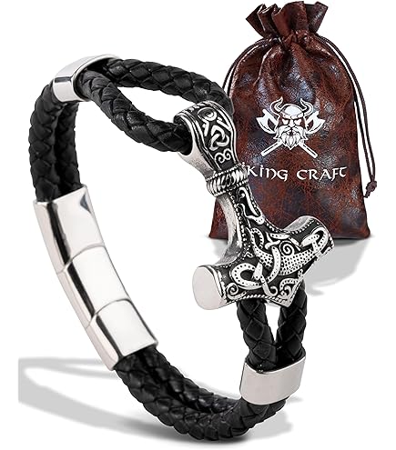 VIKING CRAFT LARP Bijl Wikingbijl, 50 cm, handgemaakte decoratie met gravure en lederbescherming, ideale middeleeuwse decoratie, cadeaus voor mannen en vrouwen, Vikings fanartikel, LARP bijl