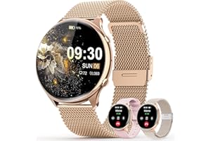 elfofle Inteligentne zegarki dla kobiet, tracker fitness 3.53 cm, z odbieraniem, nawiązywaniem połączeń, monitorowaniem snu, wodoszczelnością IP67, trybem sportowym 120, dla systemu Android, iOS