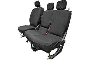 PRIMUS SEAT COVERS Seat Covers For: Vauxhall Combo 2022+, Citroen Berlingo, Peugeot Partner 2018+, Toyota Proace City & Fiat Doblo 2022+ Driver & Double Passenger Seat Cover Set
