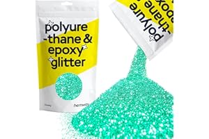 Hemway | Poliuretano e resina epossidica Glitter - CHUNKY - 1/40" 0,025" 0,6 millimetri - Turchese / 100g