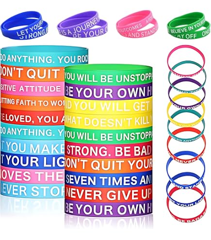 GORGECRAFT 10 Colori 20 Pezzi Braccialetti Motivazionali In | FindTheDeal