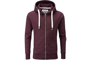 Charles Wilson Original Sudadera de Hombre Algodón Premium Capucha Cremallera