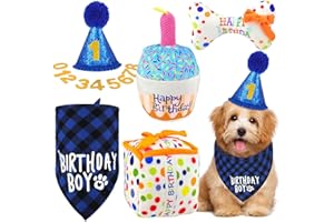 GZkushi 6 unidades decoración de cumpleaños para perros, estilo clásico de hueso, decoración de cumpleaños, pequeño pastel azul real, suave y cómodo, juego de decoración para fiestas de cumpleaños