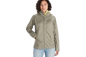 Marmot Wm's Precip Eco Jacket Lightweight Hooded Rain Jacket Mujer