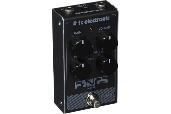 TC Electronic FANGS METAL DISTORTION Pédale de Distortion Épaisse avec Gain Ultra-élevé Et Réponse Ultra-serrée