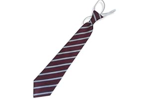 Great British Tie Club Child's Elastic Single Stripe School Ties (Infant/Primary Size)