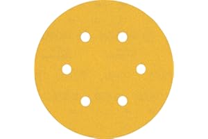 Bosch Professional 50 x Lijas Expert C470 con 6 agujeros, para Madera dura, Pintura sobre madera, 150 mm, Grano 240, Accesorios Lijadora excéntrica