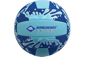Schildkröt® Neopren strandvolleyboll, storlek 5, Ø 21 cm, normal storlek, färgsorterad, halkfri textilyta, saltvattentät, per