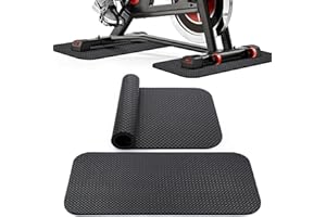 TOBWOLF Bodenschutzmatte für Fitnessgeräte Heimtrainer, Anti-Rutsch Peloton Bodenschutzmatte, Doppelmatte Bodenschutzmatte Fitnessgerät Für Sportgeräte Home Gym