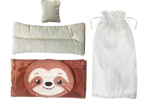 ReignDrop Stomach Wrap Colic Relief for Newborns - Gas Relief Belly Wrap with Flax Seed and Lavender – Colic Baby Belt for Natural Relief – Soothing and Calming (Sloth Flaxseed and Lavender Pack)