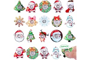 Makorobi 24 Pack Christmas Party Bag Fillers Mini Fidget Spinner Toys Stress Relief Sensory Toys for Kids Teens,Treasure Box Toy for Classroom Prizes Supplies
