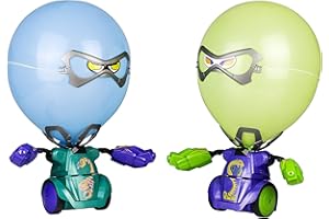 YCOO SilverLit Robo Kombat Balloon Puncher | 2 x Remote Control Battling Robots with Cool Sounds Effects | LED Eyes and Balloon Bursting Battles | Boys and Girls 5+ | Robot Toys | Robot Games