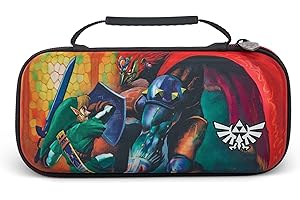 PowerA Funda Protectora Nintendo Switch, Switch Lite y Modelo OLED, Funda Protectora rígida con asa de Transporte y Almacenamiento para 9 Tarjetas de Juego, Oficial