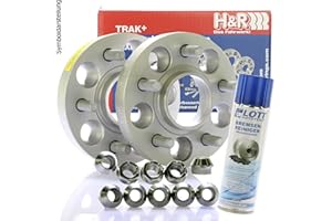 LOTT-AUTOTEILE H&R DR Spurplatten Spurverbreiterung Distanzscheibe Ø67 5x120 44mm // 2x22mm + Bremsenreiniger