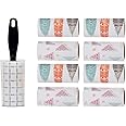 STORE 2508 Lint Roller With Cover (60 Sheet) + 8 Refills (60 Sheets Each), One Sticky Lint Roller With 60 Sheets