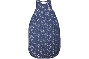 Woolino 4-Jahreszeiten-Baby-Schlafsack - Merino-Wolle 2-24 Monate - Nachthimmel