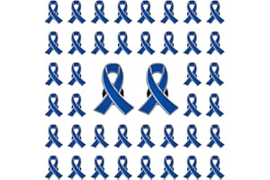 CRAFFANCY Lot de 50 Broches en Forme de Ruban Pins Broches Sensibilisation au cancer en émail avec bouchon en silicone pour Homme ou Femme