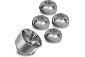 ADVENTURE XPERIENCE Écrous Antivol de Sécurité M6 M8 M10 M12 en Acier Inoxydable Avec 4 Trous (M8, 4 Écrous, 1 Noix)