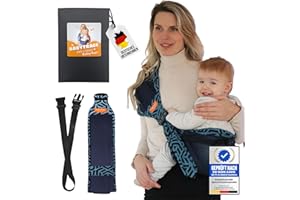 GUBBY GUPS® Ergonomische praktische Babytrage V3.0 für schnelle Einsätze - Tragetuch Baby neugeboren Baby Tragegurt Kleinkind bis 15 KG, Hüftsitz Baby Trage Tragesystem