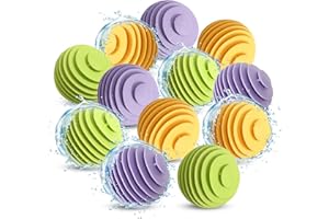 DUTIFUL Trocknerbälle 12 Stück Trocknerbälle für Wäschetrockner Wiederverwendbare Trocknerball Wäschebälle Anti-Tangle Waschkugel für Pulsatorwaschmaschinen und Trockner