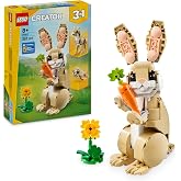 LEGO Creator 3&rsquo;&uuml; 1 Arada Sevimli Tavşan 31162-8 Yaş ve &Uuml;zeri &Ccedil;ocuklar i&ccedil;in Lama ve Fok Fig&uuml;r&uuml;ne D&ouml;n&uuml;şebilen Yaratıcı Oyuncak 