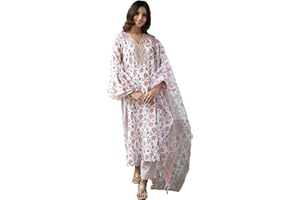 NITIMATTA Kurta Set für Damen Designer Indische Gerade A-Linie Anarkali Kurti Set Tunika Party Wear
