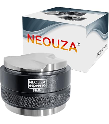 Distributeur Café Encuryna - 53mm, Acier Inox, Réglable - Accessoire Barista