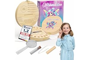 insi Kinderzahndose für Milchzähne. Personalisierbare Milchzahndose. Ink.Geschenkbox, Lupe und Zahnfeebrief. Zahndose als Geschenk für Kinder. (Pink-Blau)