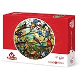 Art Puzzle Vitray Orman Korosu 570 Par&ccedil;a Round Puzzle