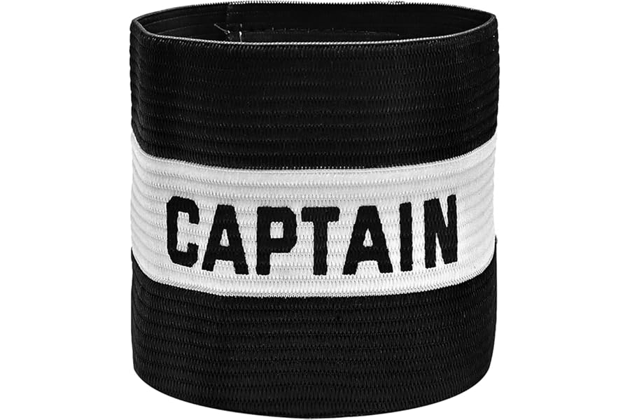 LICQIC Captains Armband, Elastic Sports Arm Band, Adjustable Captain Armbands, for football, hockey, rugby and many other sports