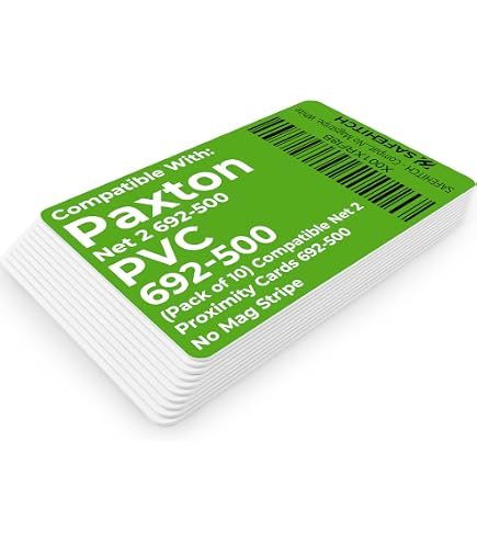 Paxton Net2 Nähe-ISO-Karten – 10er-Pack Ohne Magnetstreifen – Für Net2 Zutrittskontrollsystem – 8-stellige Eindeutige ID