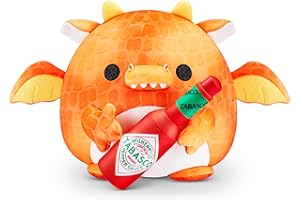 Snackles Serie 1 - Drago, Peluche Medio a Sorpresa, Peluche Ultra Morbido, Comfort Morbido e Squishy, 28 cm, Peluche con Licenza Accessorio Marca Snack (Drago)