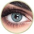 MyLens Light Blue Contact Lenses, Original Unisex MyLens Cosmetic Contact Lenses, 6 Months Disposable, Light blue Color