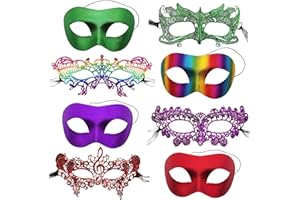 CNYMANY Women's Sexy Flexible Lace Masks Eye-mask for Ball Party Venetian Masquerade Costume