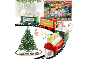 Shinybox Set di treni elettrici per bambini, set di treni elettrici da sotto l'albero