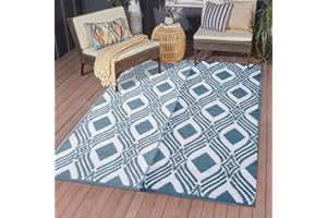HOMES & HIVES LIVE BETTER HH HOMES & HIVES Outdoor Picnic Mats – Extra Large 240cm x 150cm Outside Camping Rugs, Stain Resistant Waterproof & Reversible Patio Foldable Mat – Portable & Washable - For Indoor Garden, Camping, Beach
