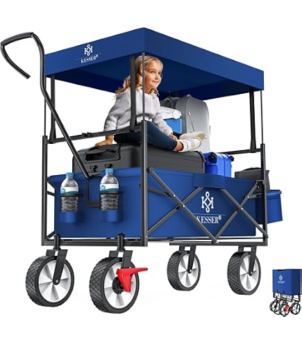 Tenda parasole rimovibile per carrello da giardino, compatibile con la