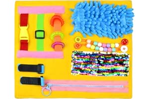 rainbowstar Fidget Blanket for Dementia Autism Sensory Blanket for Autistic Kids ADHD Asperger's Relief Stress Calming and Focus