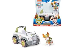 Paw Patrol - Pat Patrouille - Véhicule Figurine Tracker - Voiture Figurine À Collectionner - Pat Patrouille Jouet - Plastique Recyclé - Voiture Enfant - Jouet Enfant 3 Ans Et +