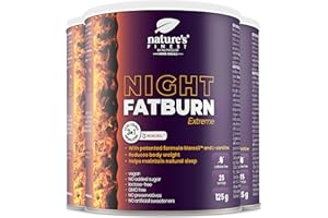 NATURE'S FINEST BY NUTRISSLIM Nature's Finest OK! Night FatBurn Extreme | Integratore per dimagrire velocemente| Bruciagrassi comprovato e testato da terze parti con Morosil, L-carnitina e valeriana | Perdi peso mentre dormi