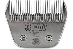 FURZONE Detachable Blade - Size 3FW Wide Blade 33/64", Made of Extra Durable Japanese Steel, Compatible with Most Andis, Oster, Wahl A5 Clippers